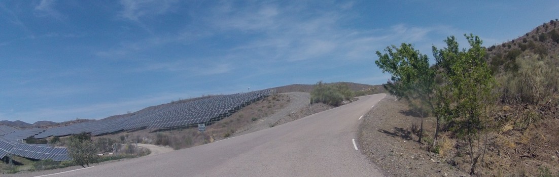 Solarkraftwerk in der Sierra Alhamilla