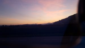 Dämmerung über dem Aaretal