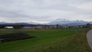 Blick zum Alpenkamm