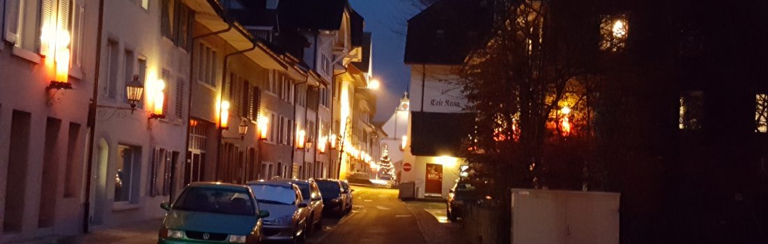 Weihnachtsdekoration in Mellingen