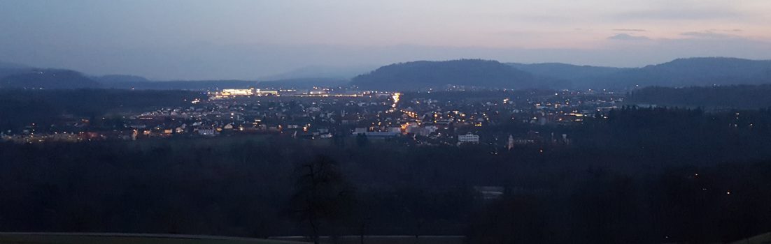 Lichtermeer im Aaretal
