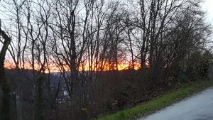 Abendrot über Ennetbaden