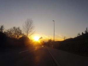 Sonnenuntergang über Wildegg