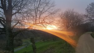 Sonnenuntergang über dem Aaretal