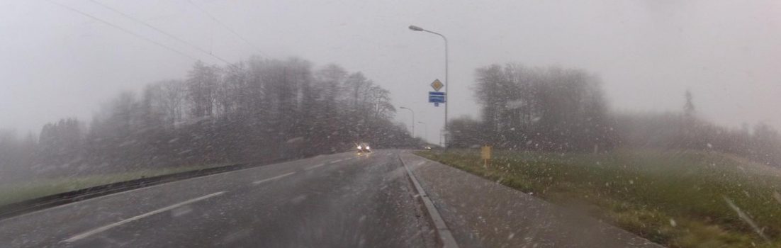 Schneegestöber in Seon