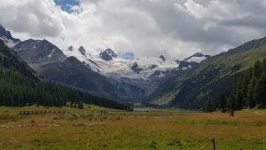 Blick zum Roseggletscher