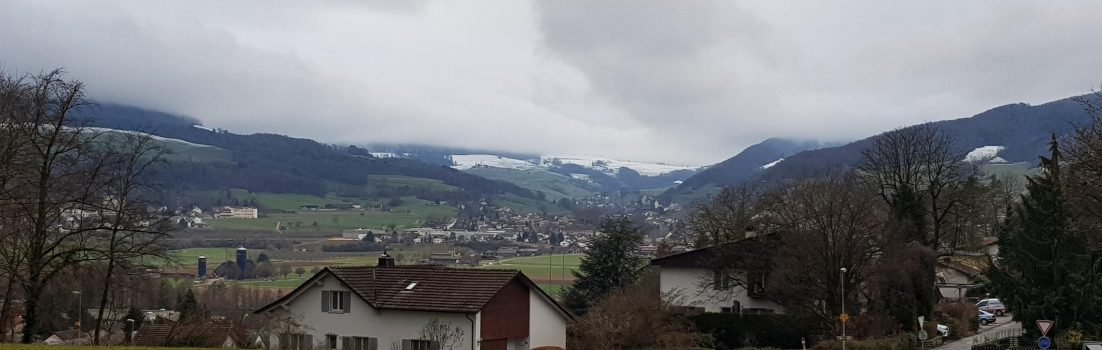 Blick zur Staffelegg hinauf