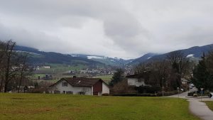 Blick zur Staffelegg hinauf
