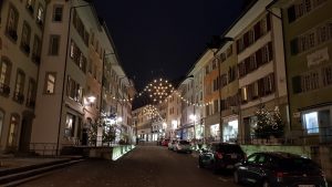 Adventsbeleuchtung in der Stadt Brugg