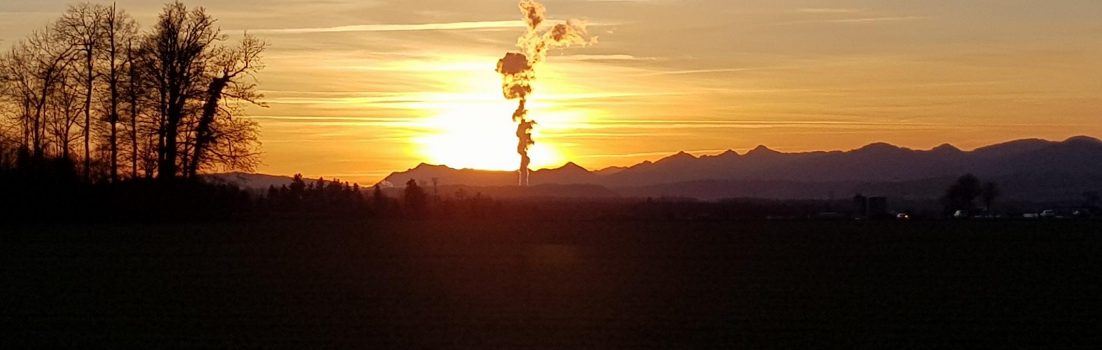 Sonnenuntergang über dem Aaretal