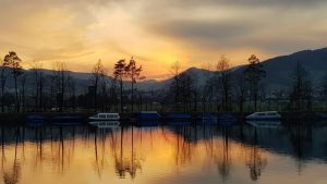 Sonnenuntergang über der Staffelegg