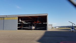 Doppelstöckiger Parkplatz im Birrfeld