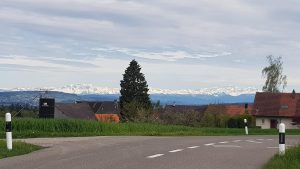 Oberbözberg und Alpenkamm