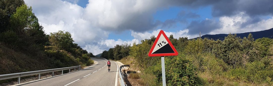 Rampe am Coll de la Batalla