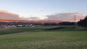 Blick über das Reusstal zum Heitersberg