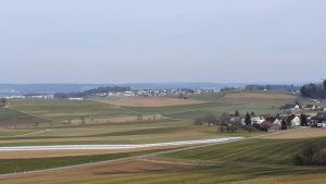 Blick in Richtung Flughafen Zürich