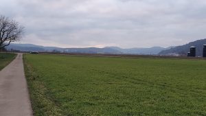 Über dem Wasserschloss in Richtung Bözberg
