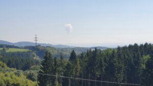 Dampffahne Leibstadt, immer eine schöne Orientierung