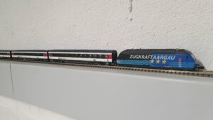 Zugkraft Aargau mit Personenwagen