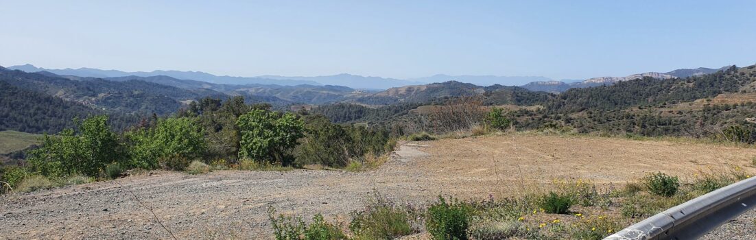 Ausblick über das Hinterland von Katalonien, kurz vor Escaladei