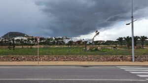 Schwarze Wolken über Mojacar