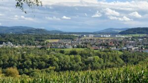 Blick vom "Wellenblech" über Rupperswil, Hunzenschwil ins Seetal