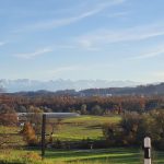 Blick zu den Alpen
