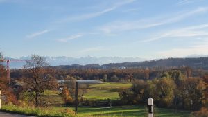 Blick zu den Alpen