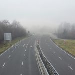 Aus der Sonne in den Nebel Bodennebel