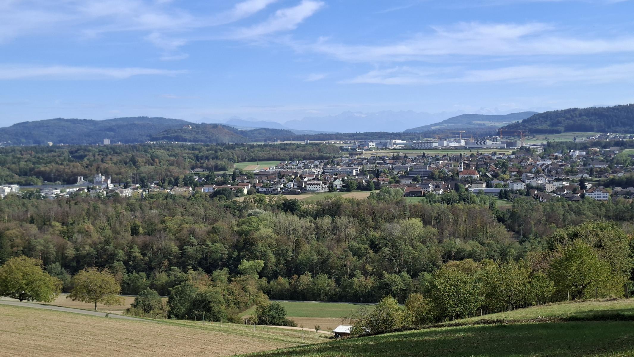 Blick über das Aaretal ins Seetal