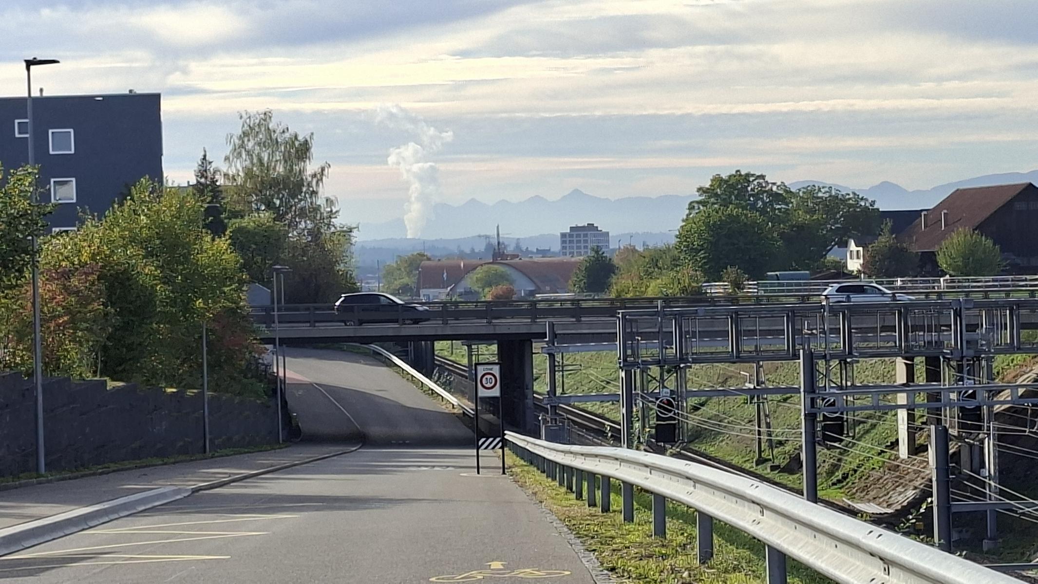 Blick zum Jura, über Lenzburg und Gösgen hinweg