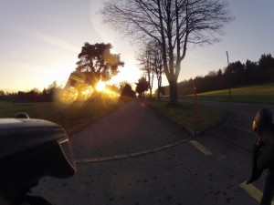 Sonnenaufgang hinter Regensdorf