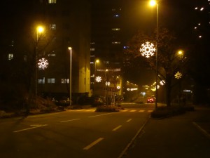 Frost fast wie Schnee, entlarvt den Frühaufsteher